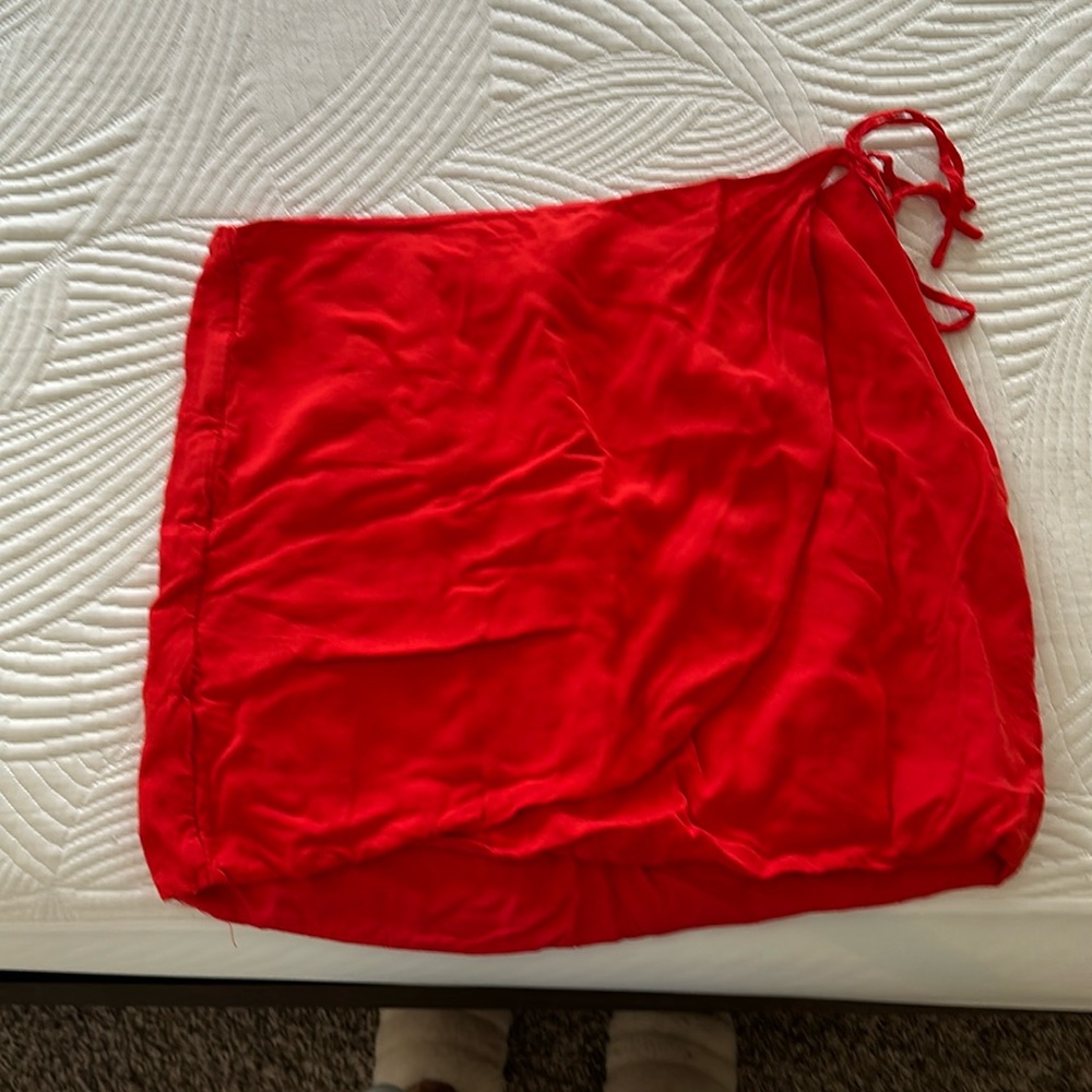 Gianni Bini Orange wrap skirt